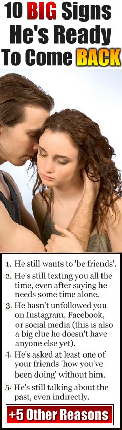10 Signs Ex Boyfriend Wants You Back